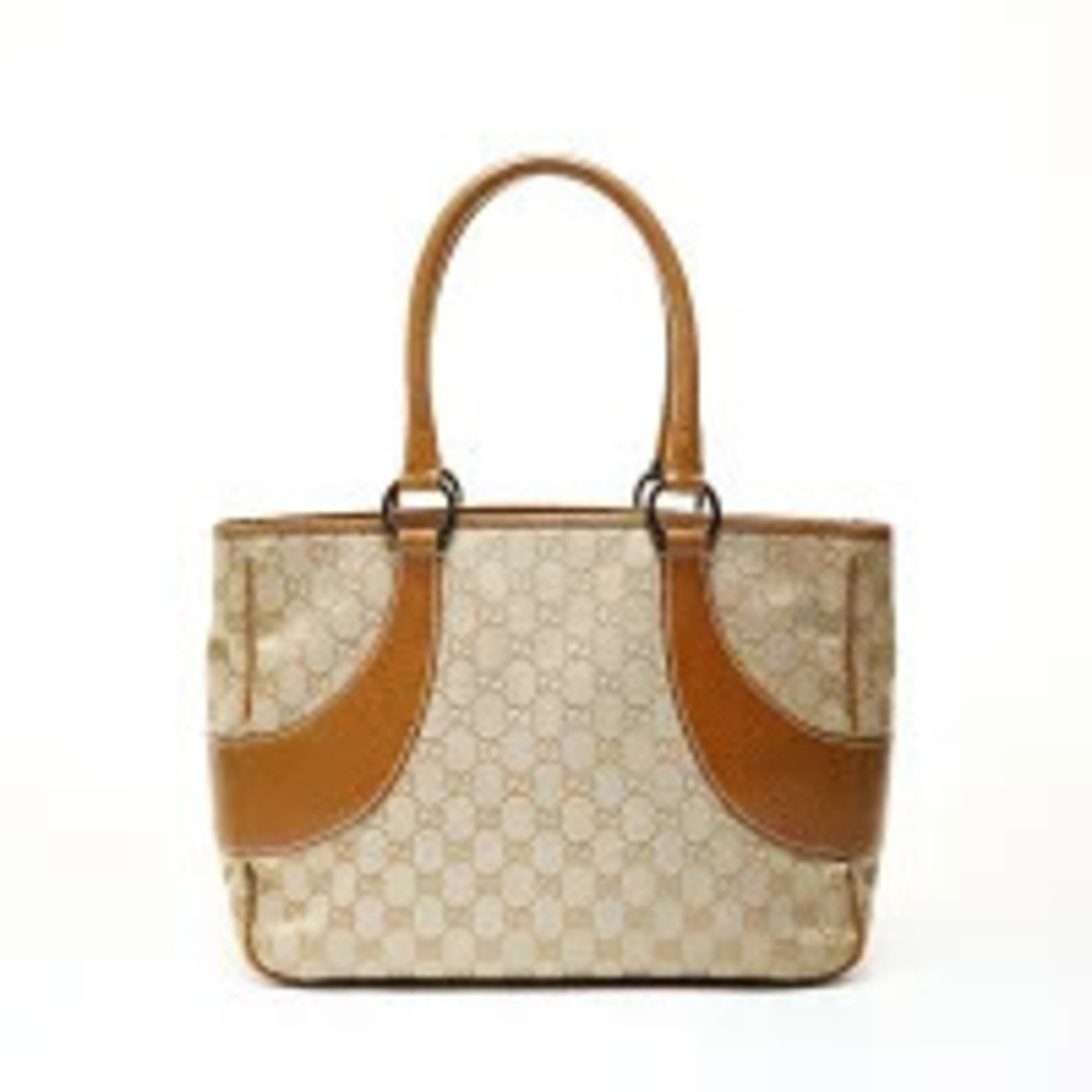 Gucci GG Canvas Tote Bag Beige Cream